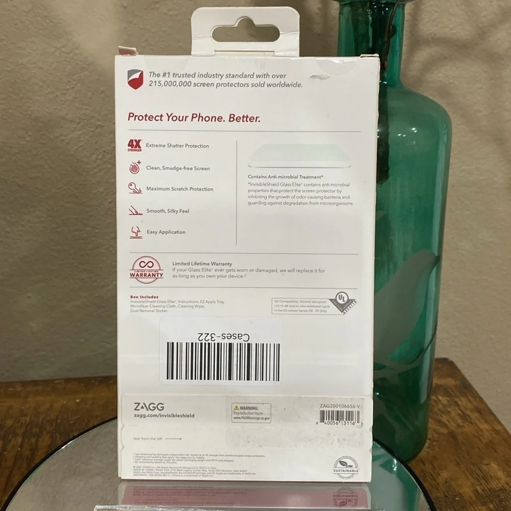 Glass Elite+ Screen Protector for iPhone 12 Pro Max, new!